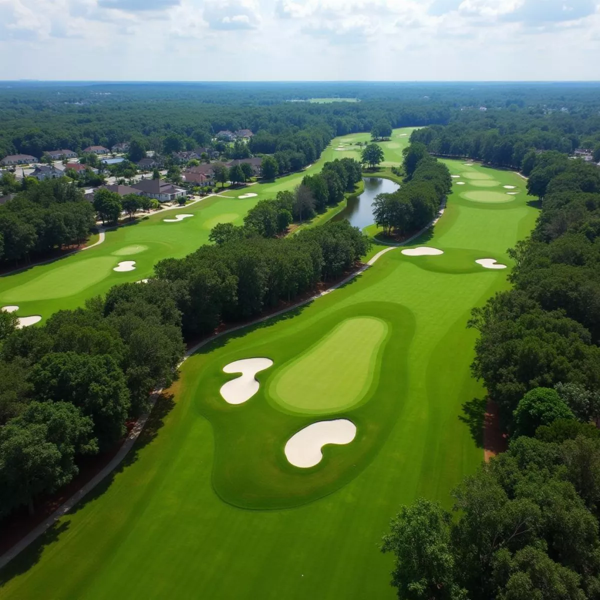 Interlachen Country Club Aerial View