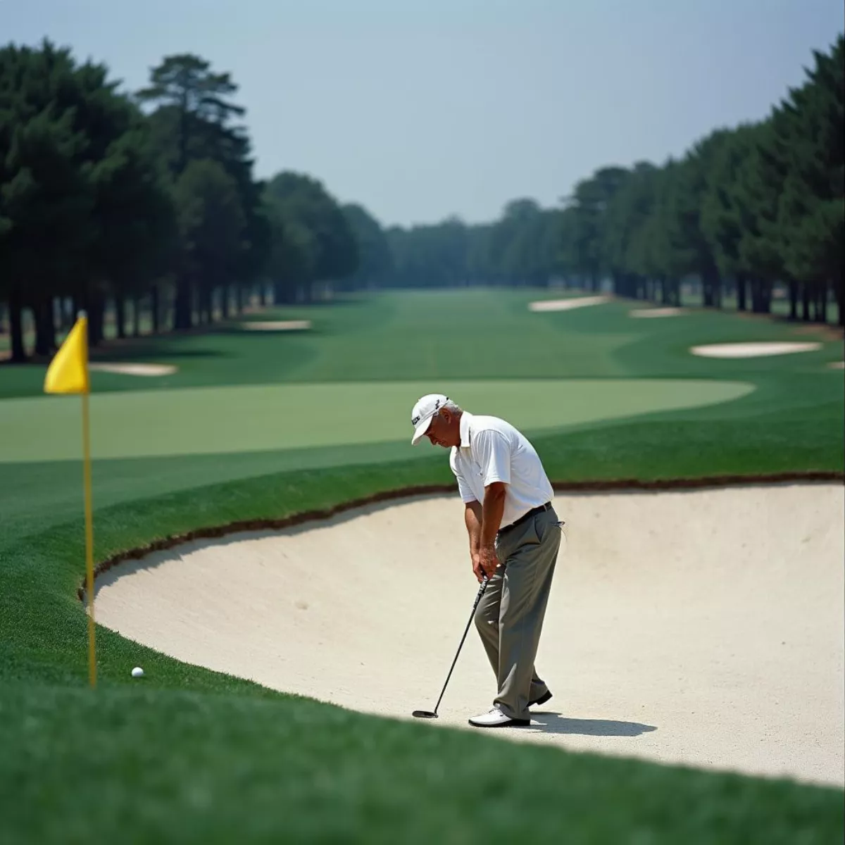 Jack Nicklaus Hitting Wedge Shot