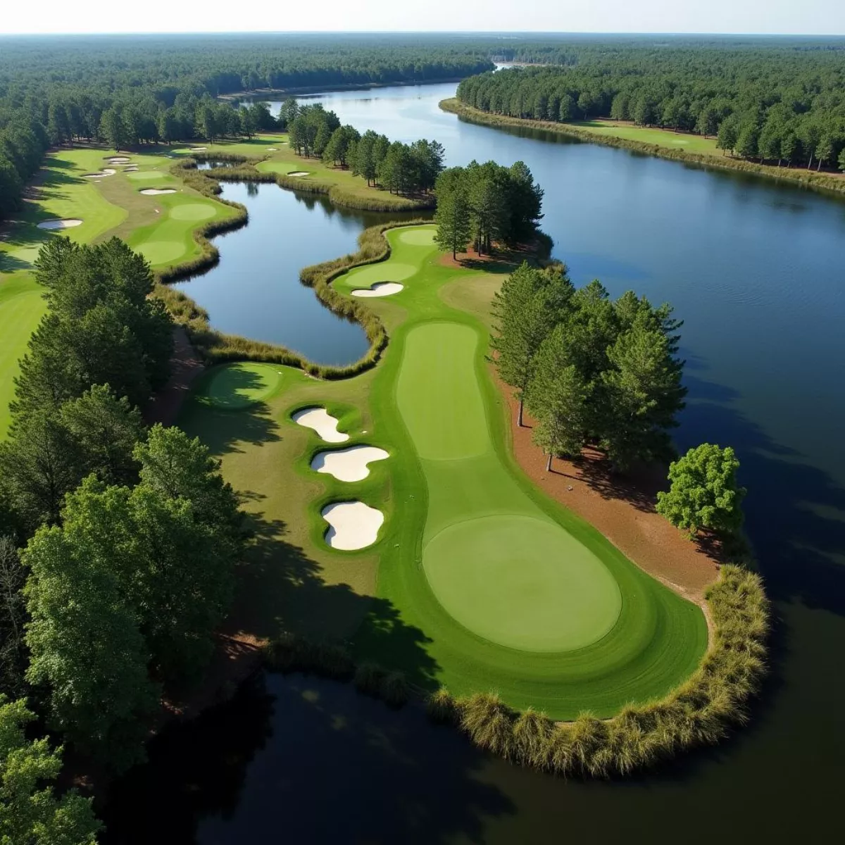 James Island Golf Course Aerial View