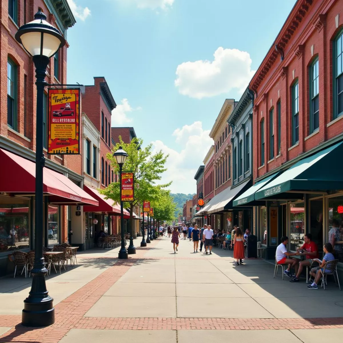 Jonesboro Arkansas Downtown Street View