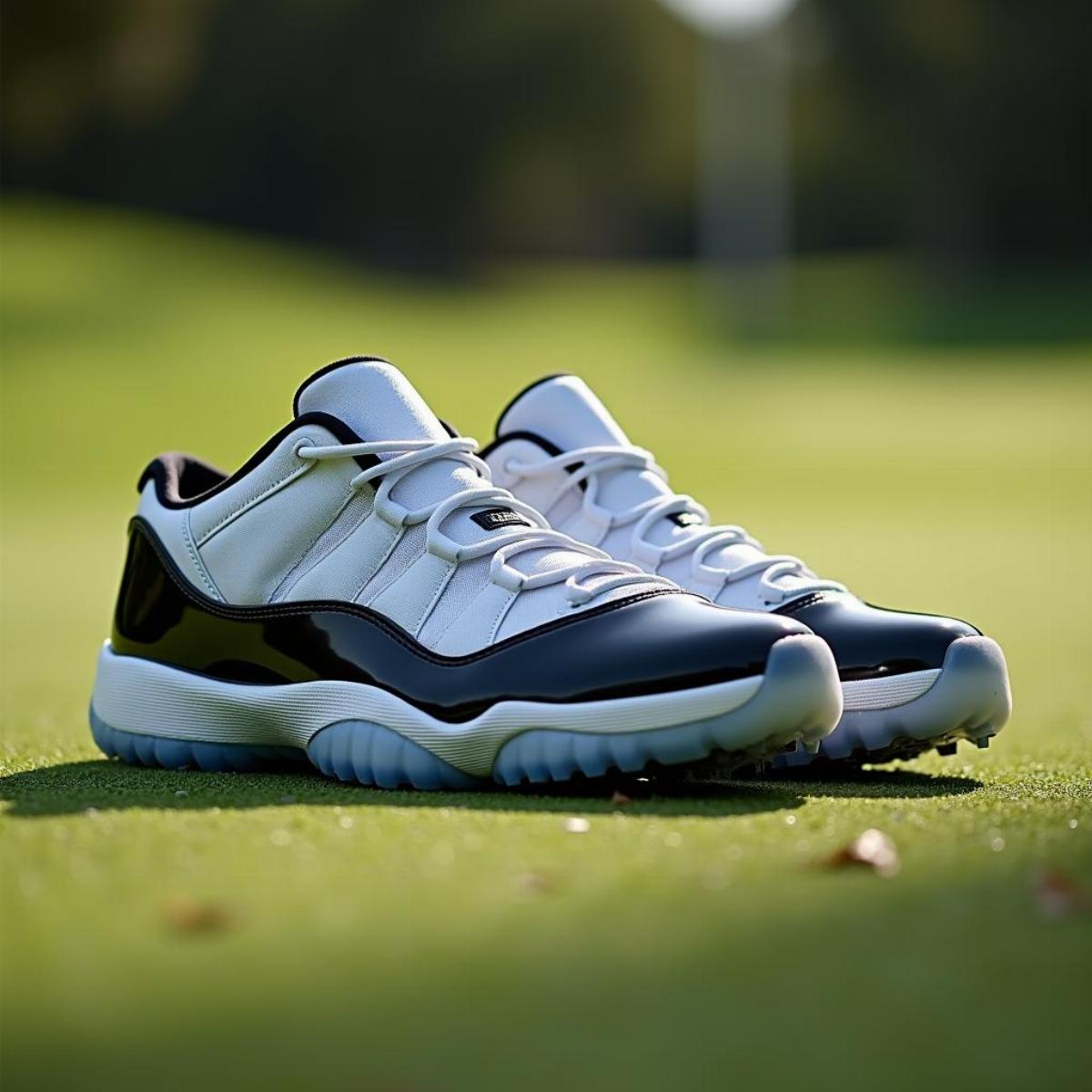 Stylish Jordan 11 Low Golf Shoes