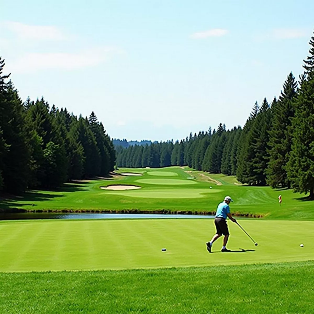 Scenic Golf Hole At Kiskiack