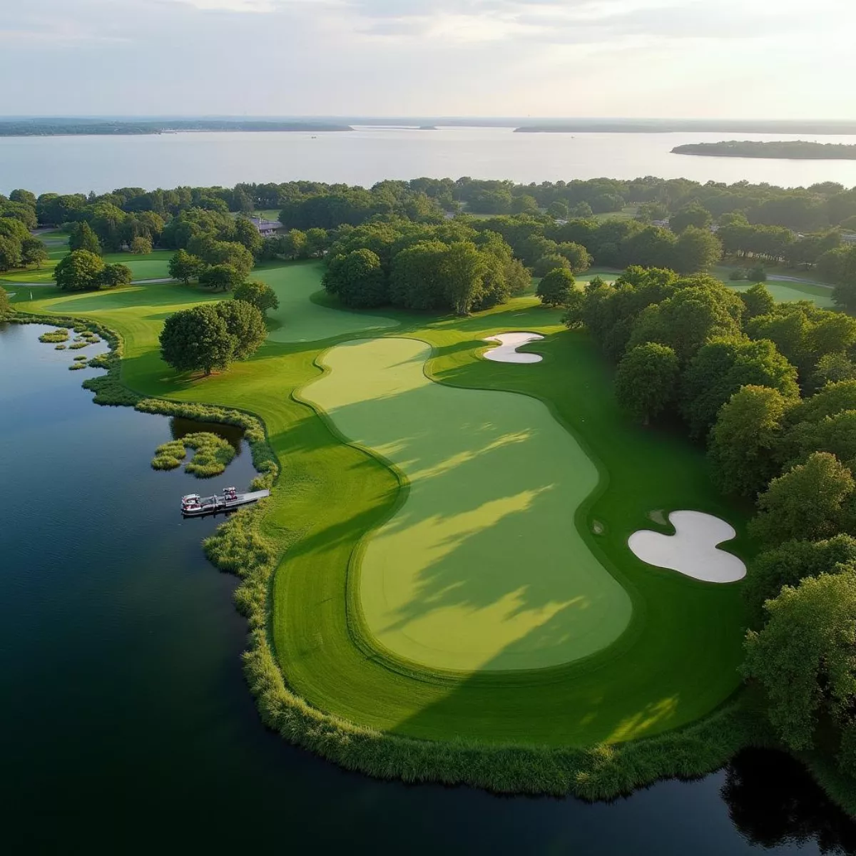 Lake Park Golf Course Aerial View