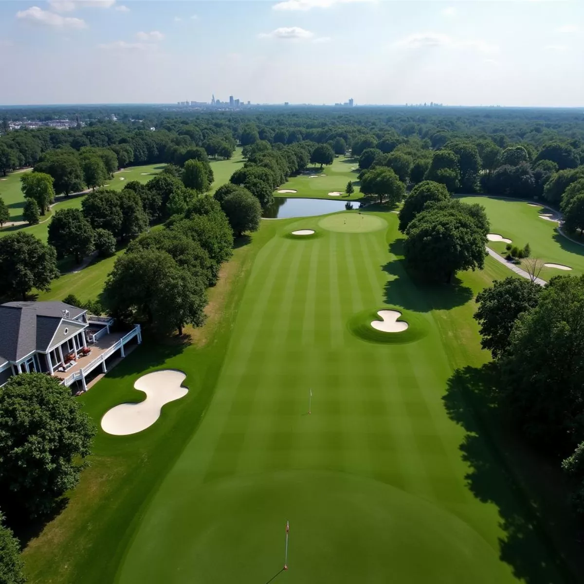 Lakewood Country Club Golf Course Aerial View