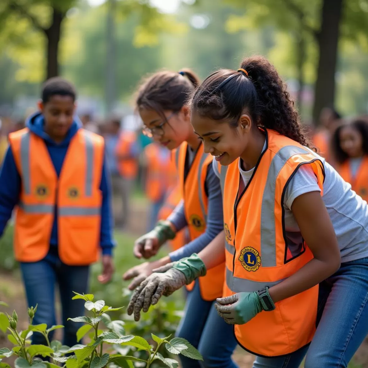 Lions Club Volunteers Community Service