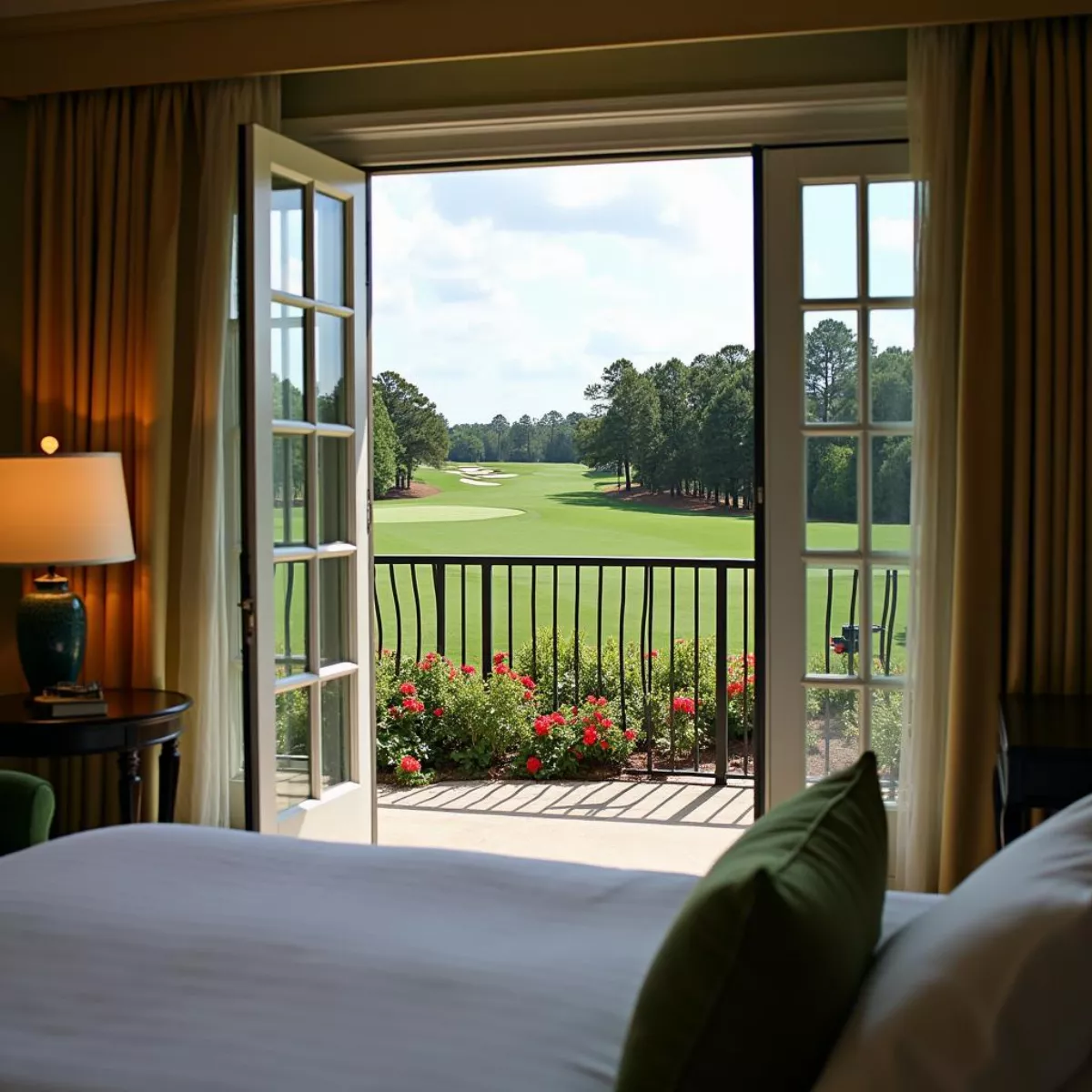 Luxury Hotel Room Overlooking Augusta National Golf Course