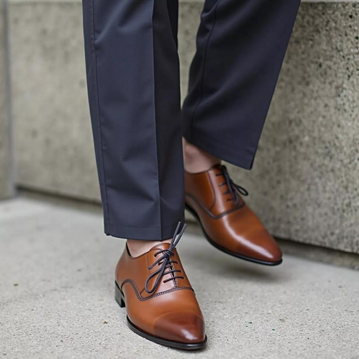 Man Wearing Johnston &Amp;Amp; Murphy Shoes