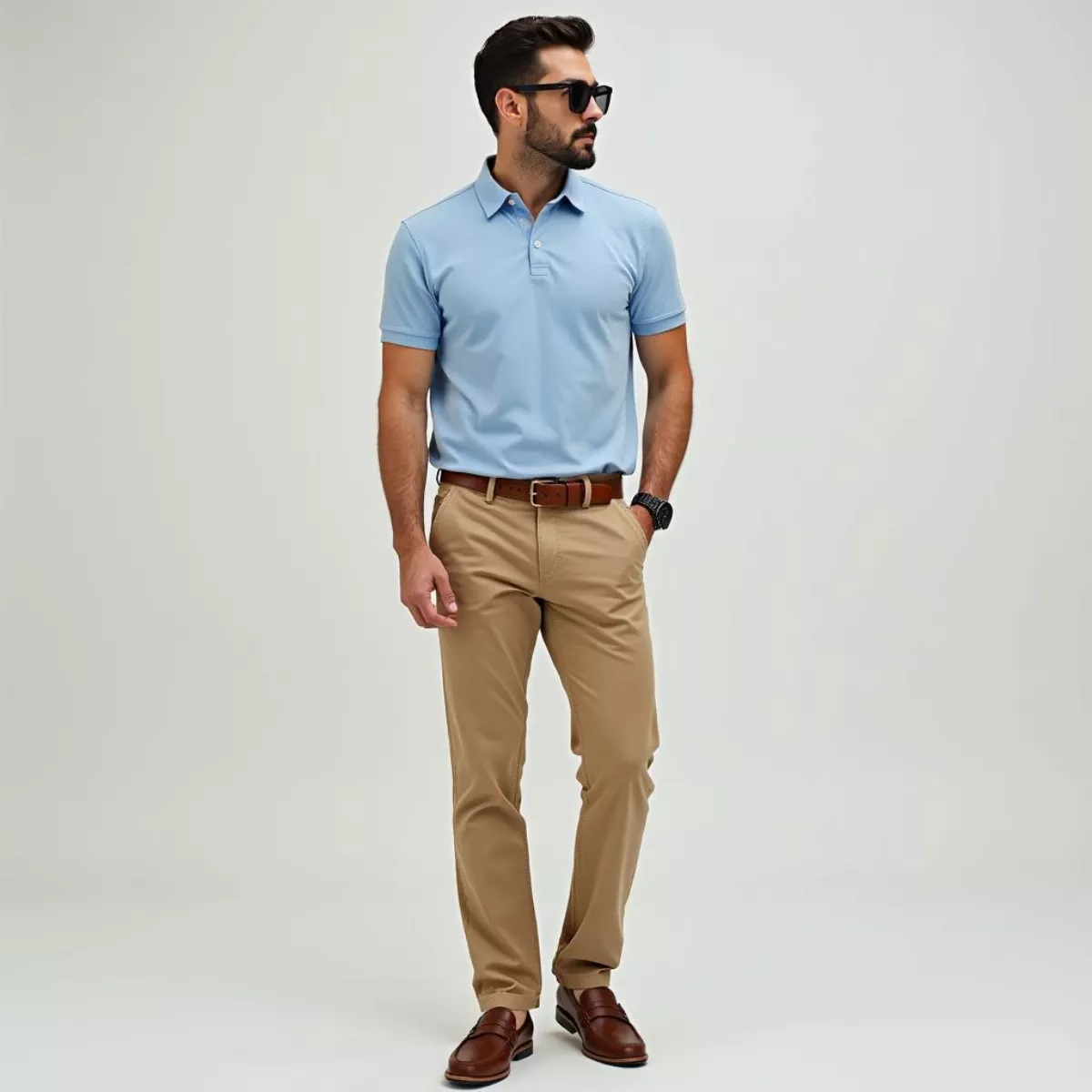 Man in Polo and Khakis