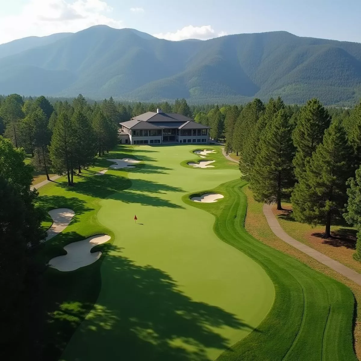 Mccall Golf Course Aerial View