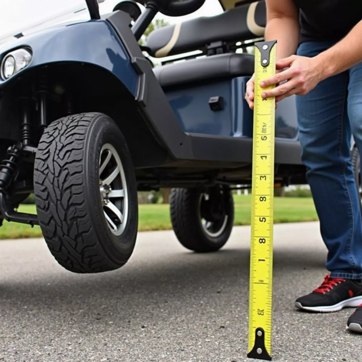 Measuring Golf Cart'S Ground Clearance