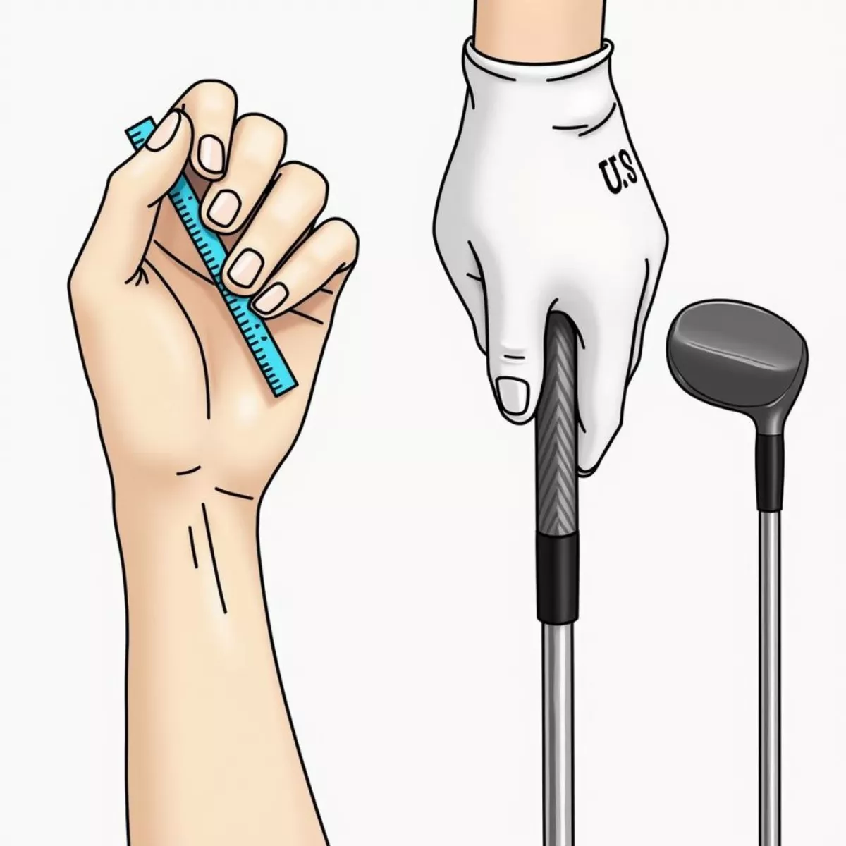 Measuring Golf Grip Size