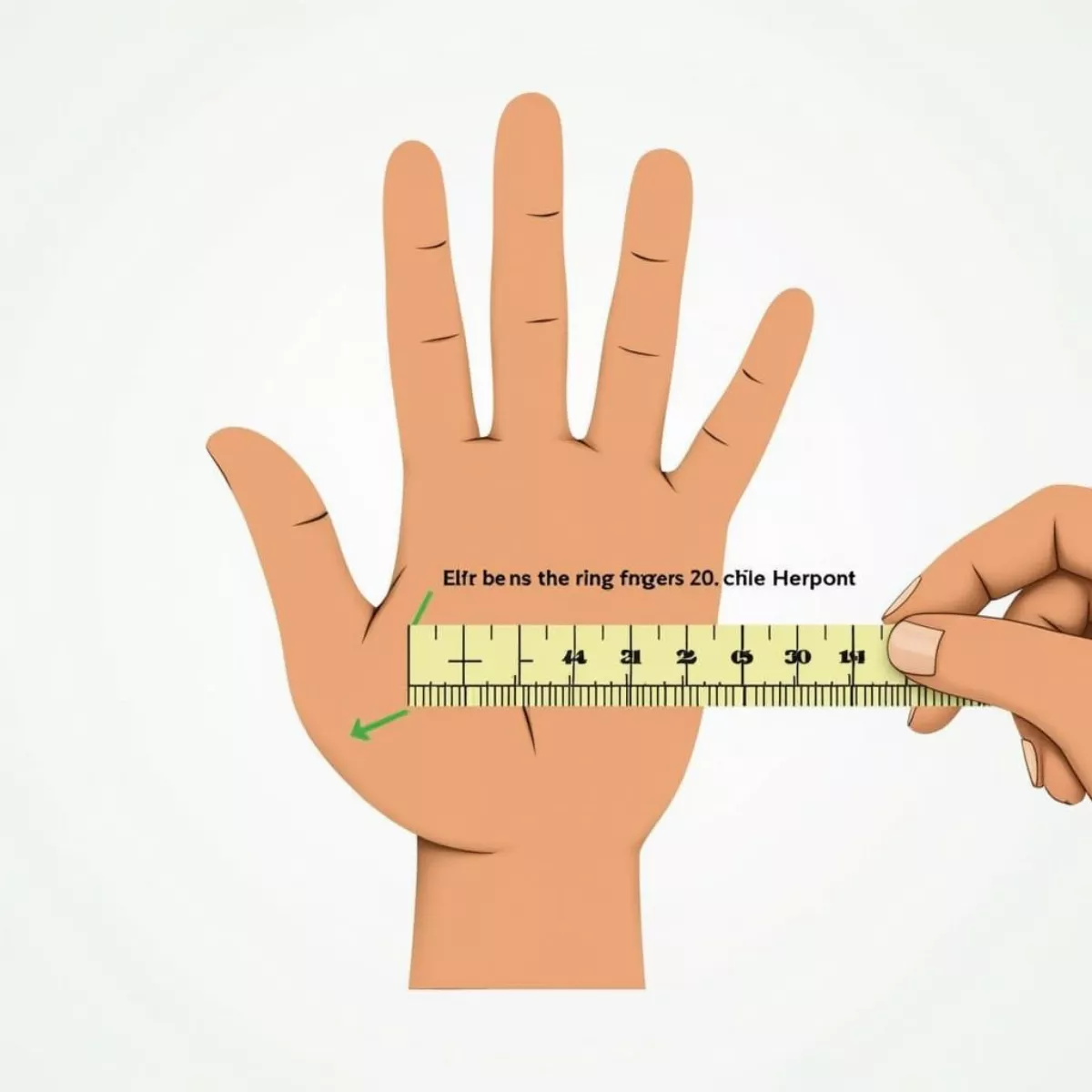 Measuring Hand For Golf Grip