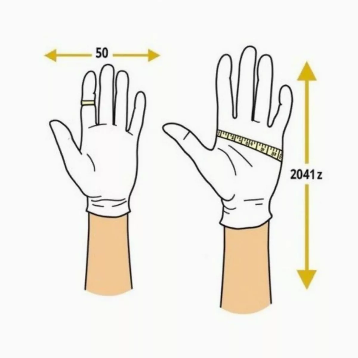 Measuring Hand For Golf Glove Size