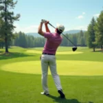 Mid Handicap Golfer on Course