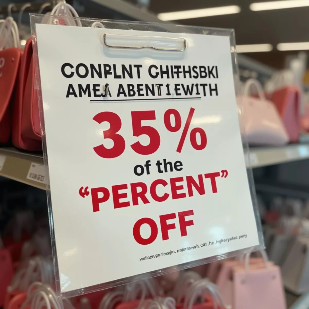 Image Of Misleading Sale Sign