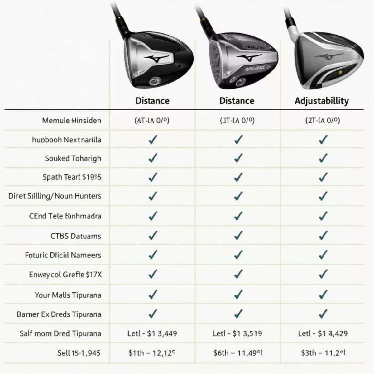 Mizuno St-X 230 Driver Comparison