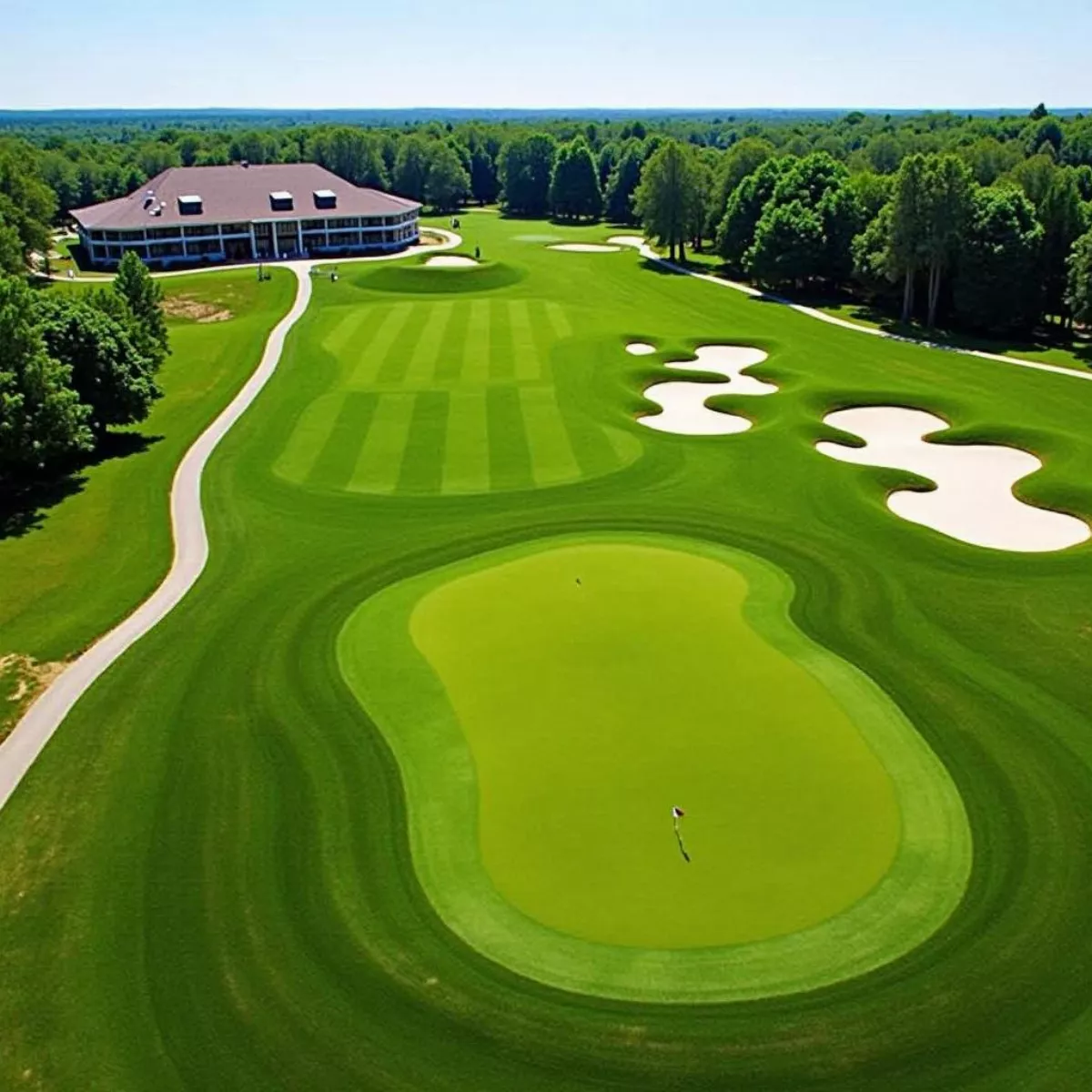 Aerial View Of National Golf Links Of America