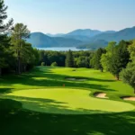 Scenic New England Golf Course Landscape