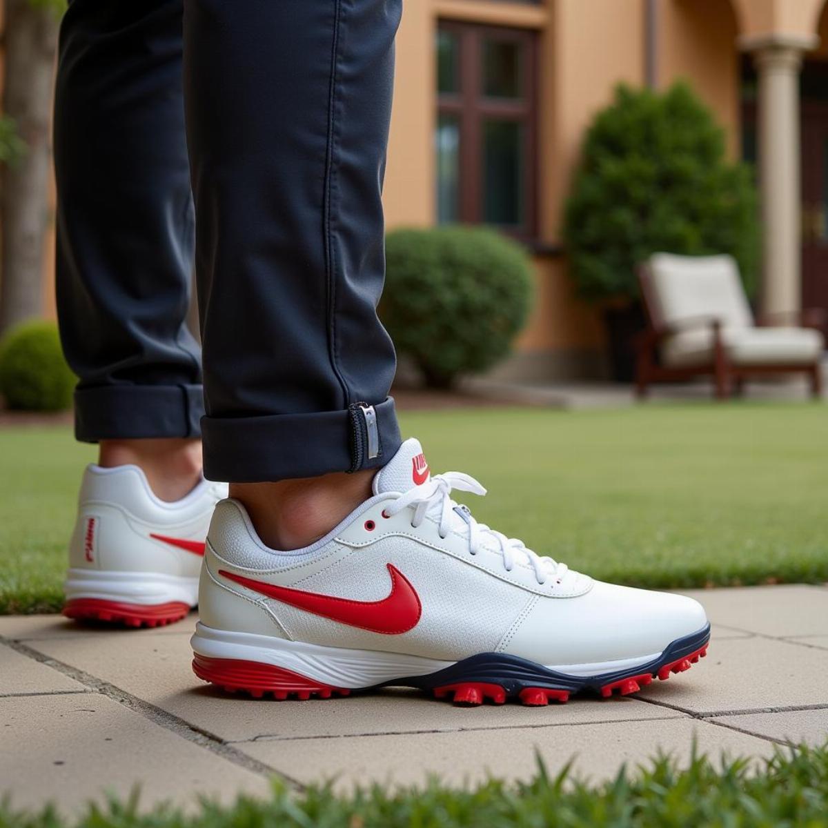 Golfer Wearing Nike Air Zoom Victory Tour 1 in Clubhouse