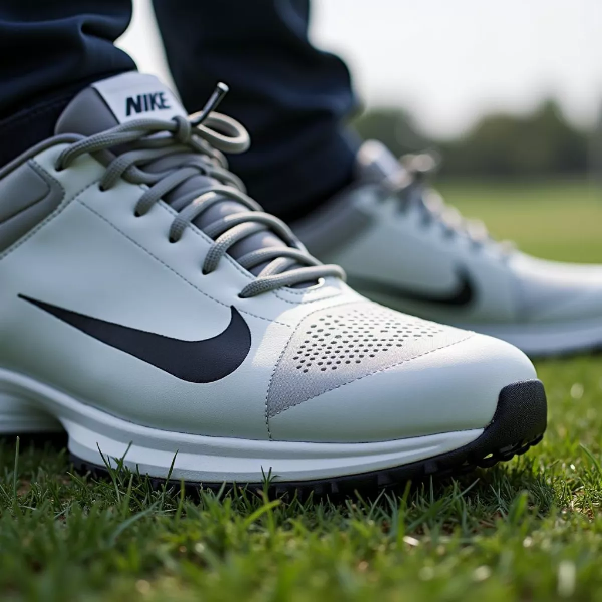 Close-Up Of Nike Tw Series Golf Shoes Highlighting Key Features