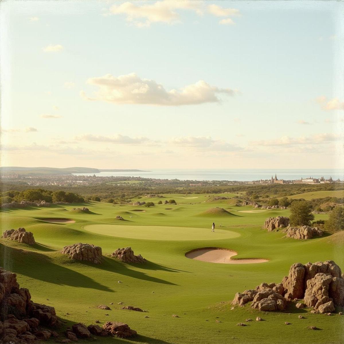 Historical Image Of The Old Course At St Andrews