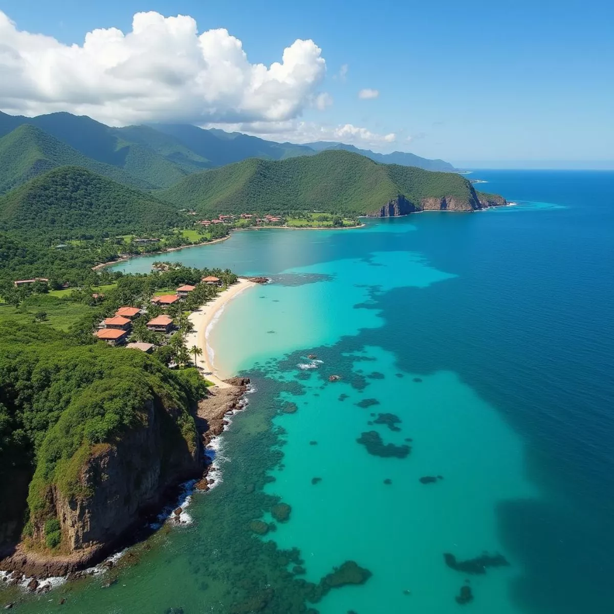 Papagayo Gulf Aerial View