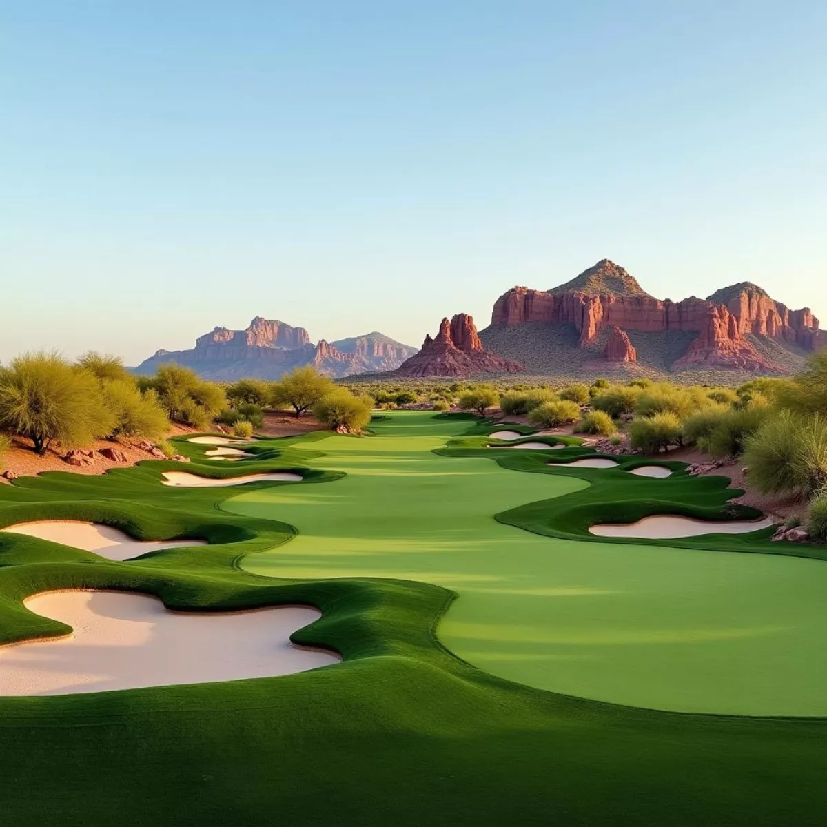 Papago Golf Course Phoenix Desert Landscape