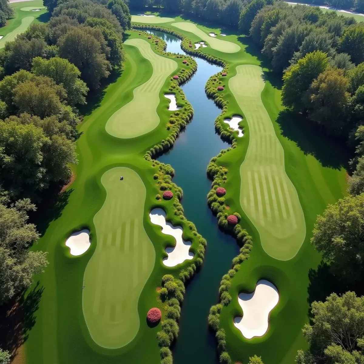 Par 2 Golf Aerial View