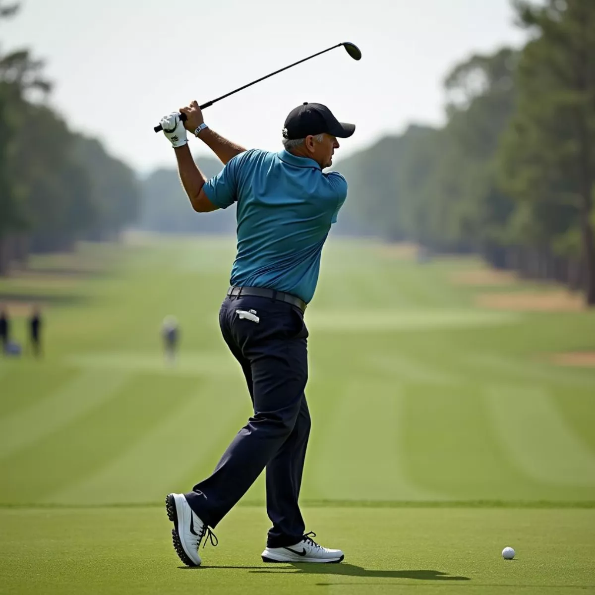 Phil Mickelson Playing A Hybrid Shot From The Fairway