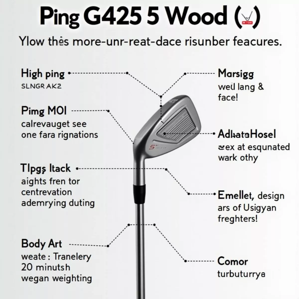 Ping G425 5 Wood Features