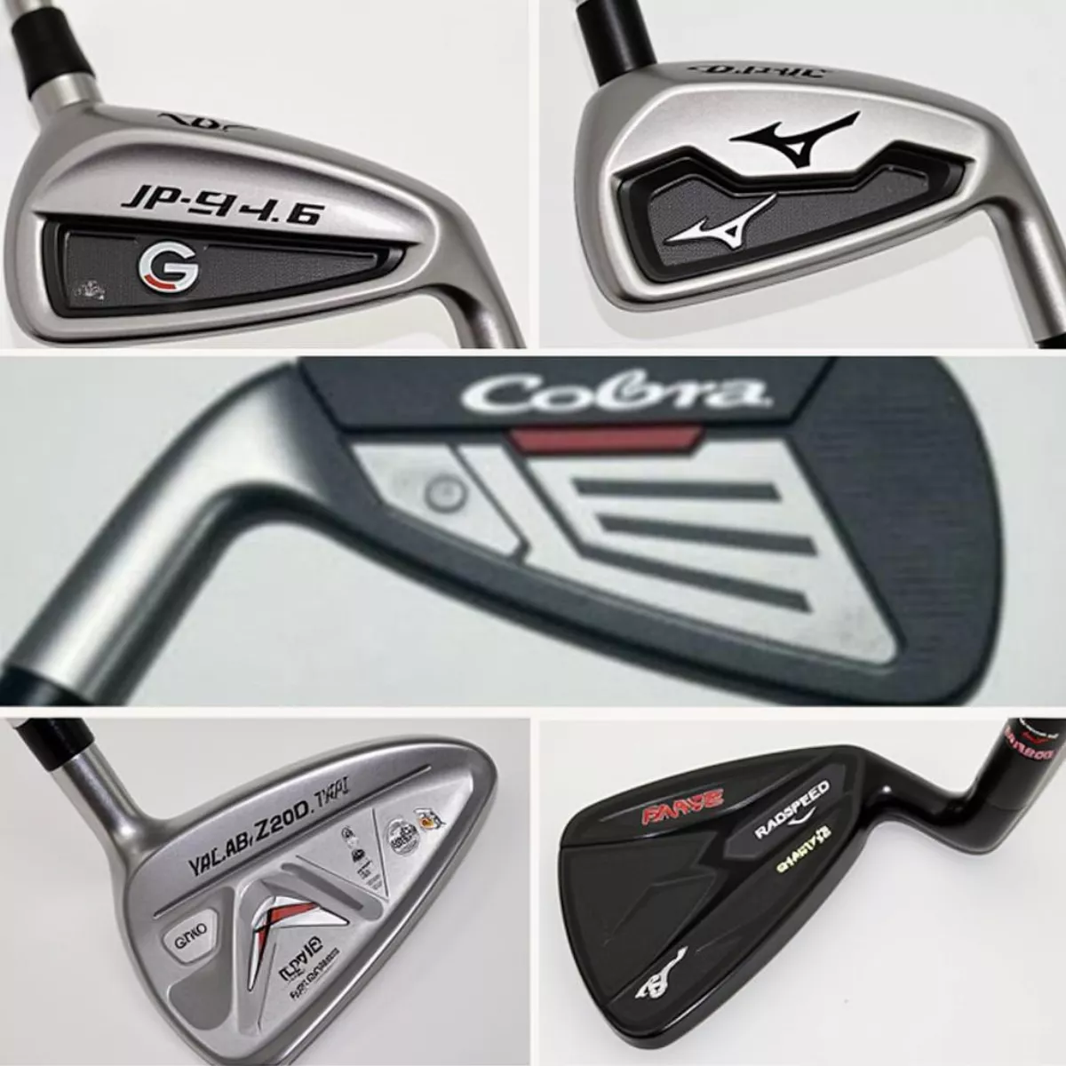 Ping G425, Mizuno Jpx921, And Cobra Radspeed Irons