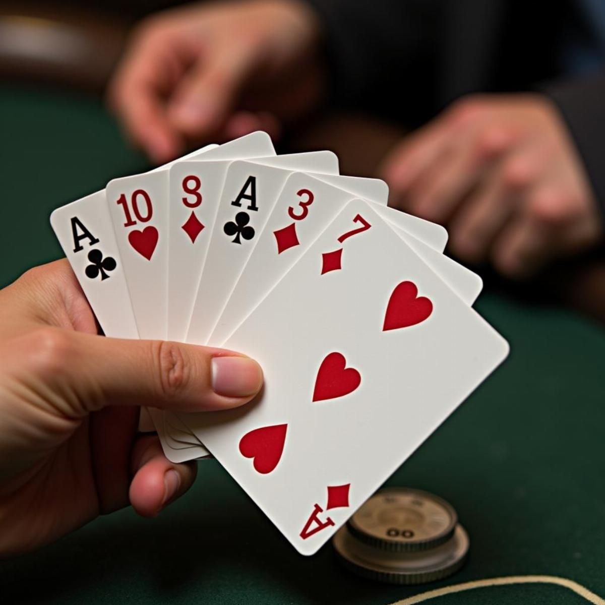 Example Of Cards In A Play Nine Hand