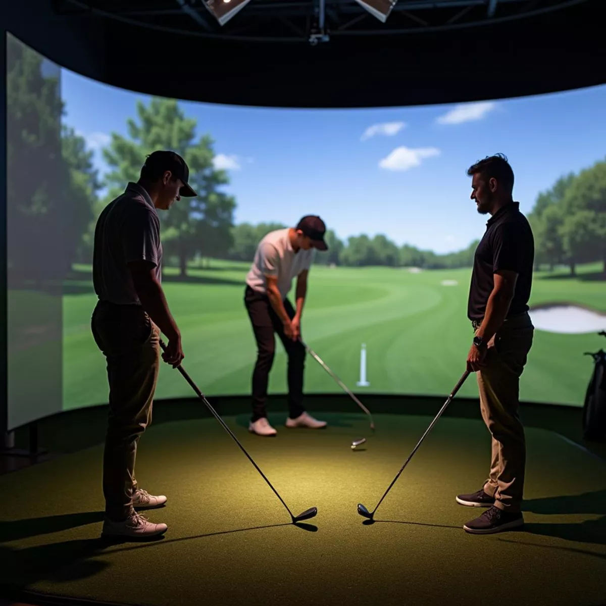 Golf Club Fitting Session With Professional