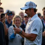 Professional Golfer Using Social Media