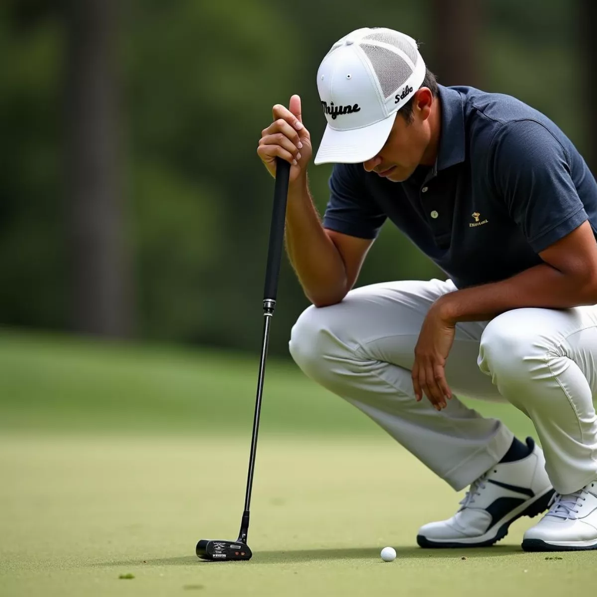 Pro Golfer Using Milled Putter