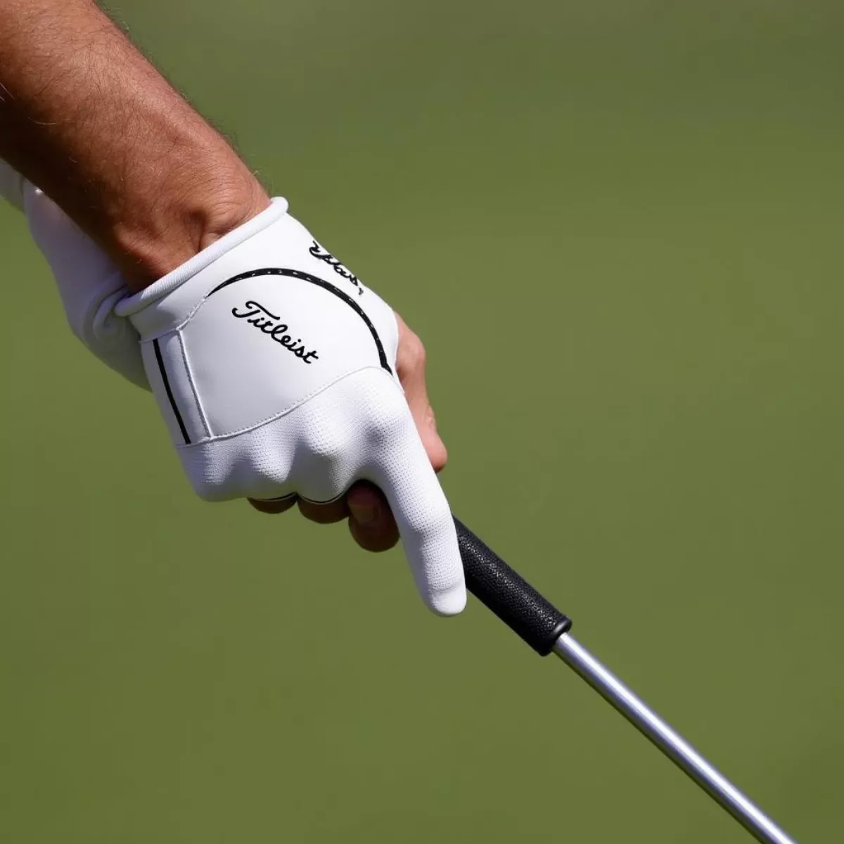 Professional Golfer Using Titleist Tour Velvet Grip