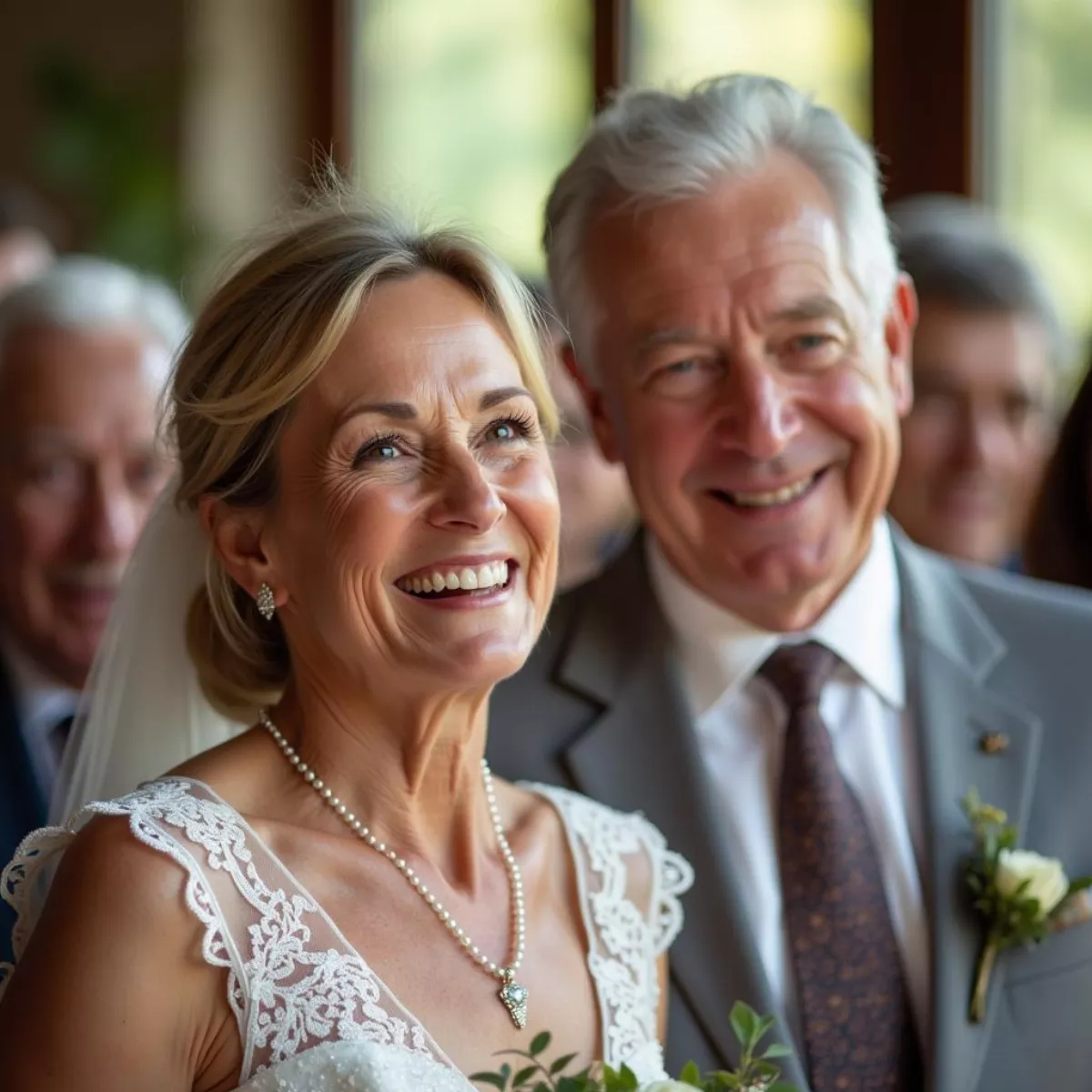 Proud Parents At A Wedding