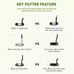 Comparing Different Putter Features