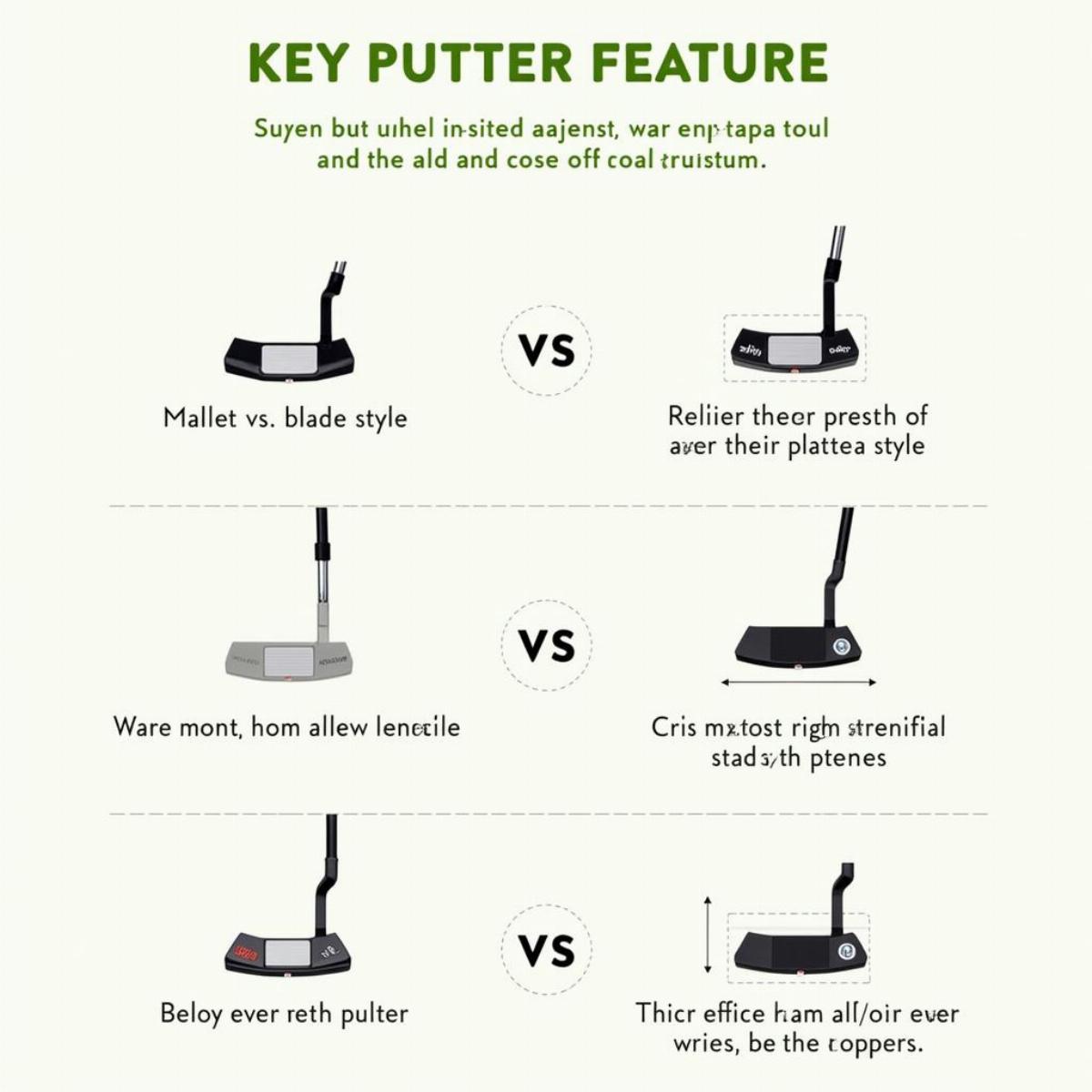 Comparing Different Putter Features