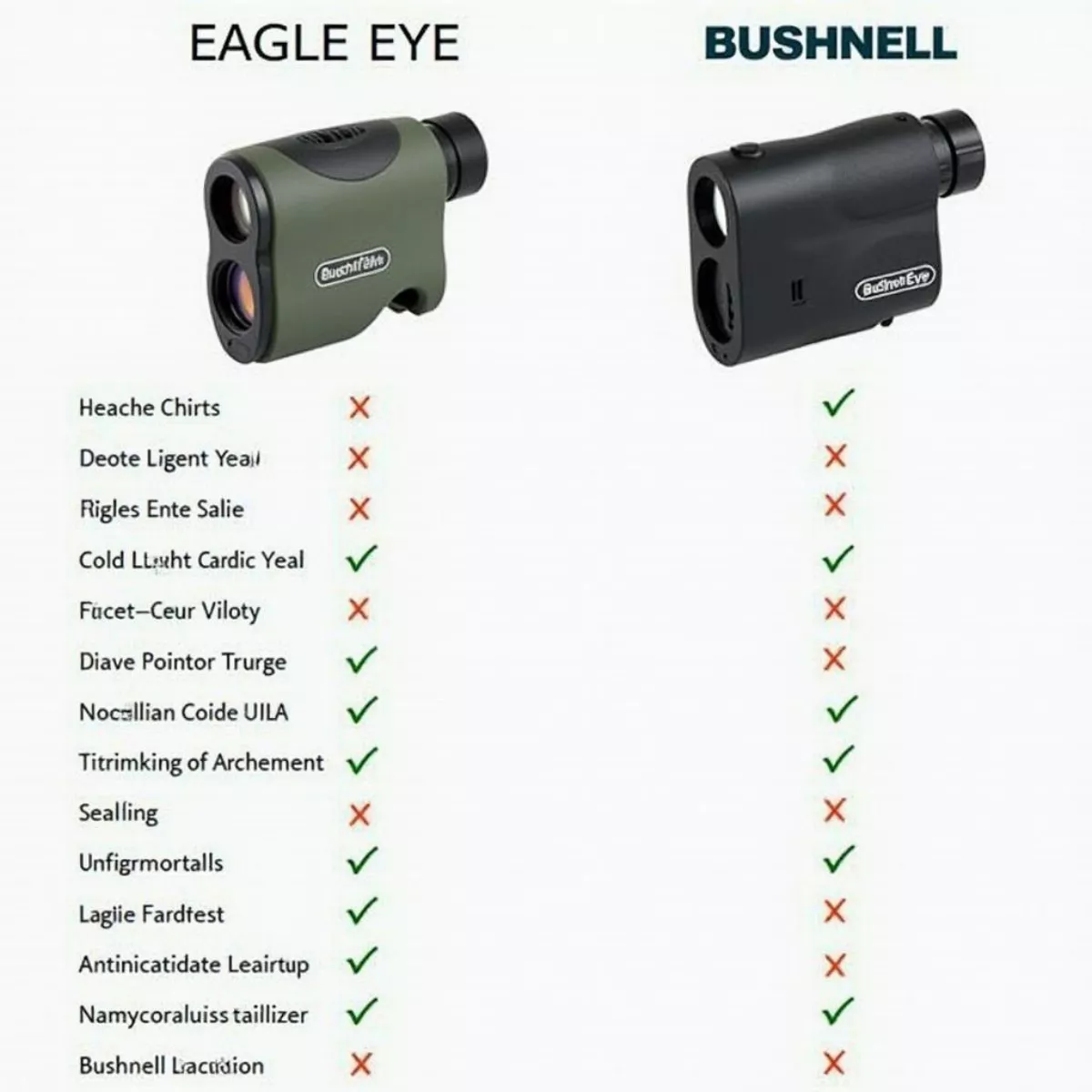 Rangefinder Comparison Chart