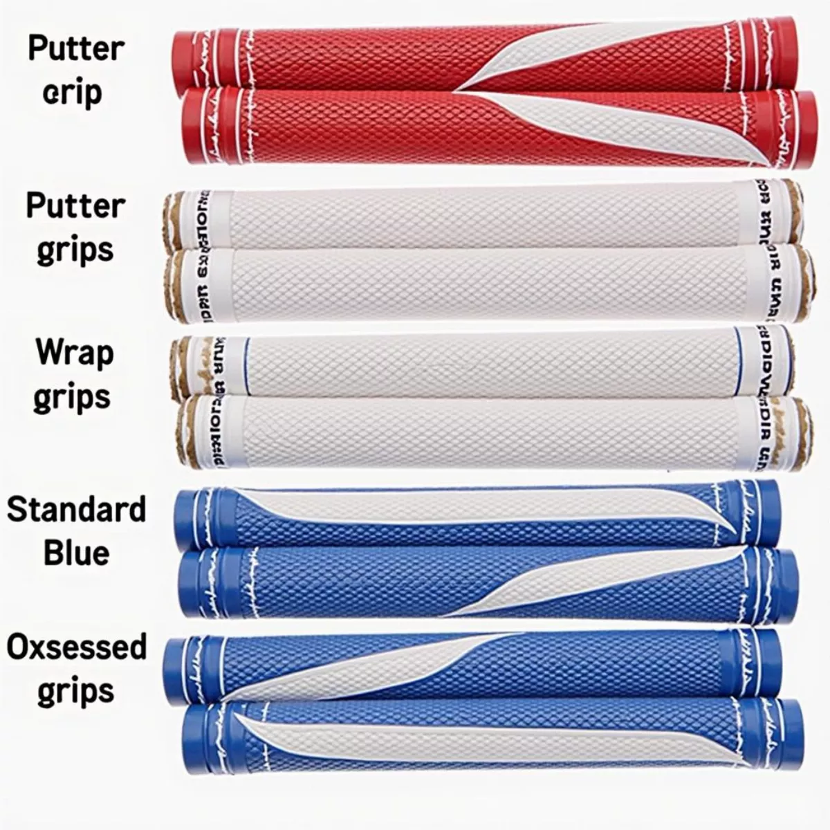 Red, White, And Blue Golf Grips Variety