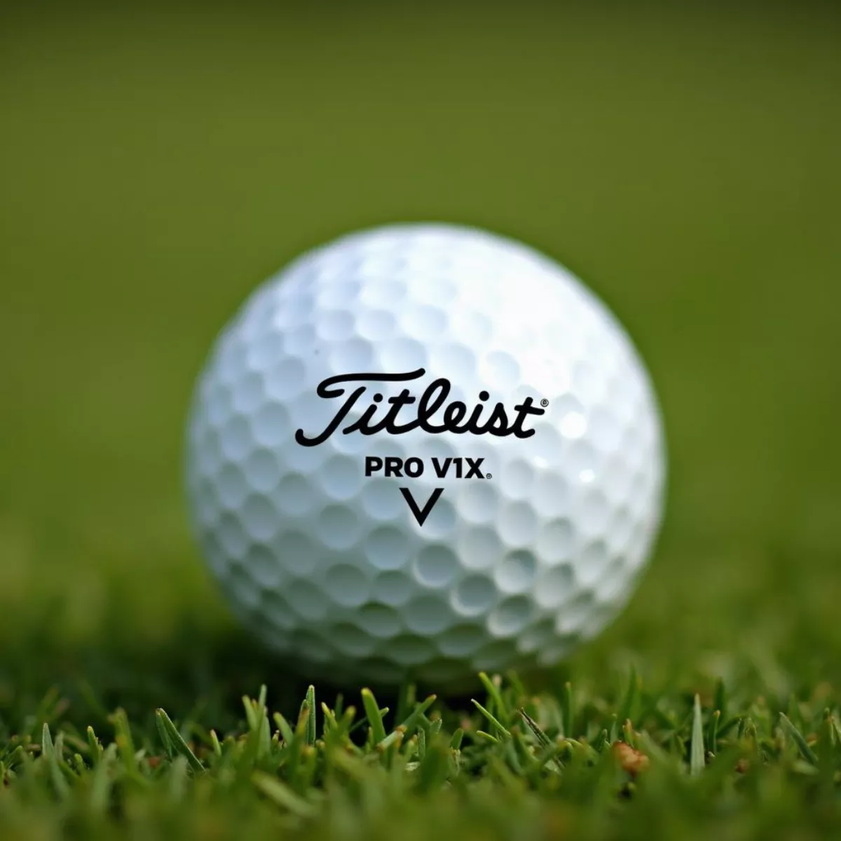 A Close-Up Of Rickie Fowler'S Titleist Pro V1X Golf Ball