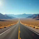 Nevada desert highway road trip