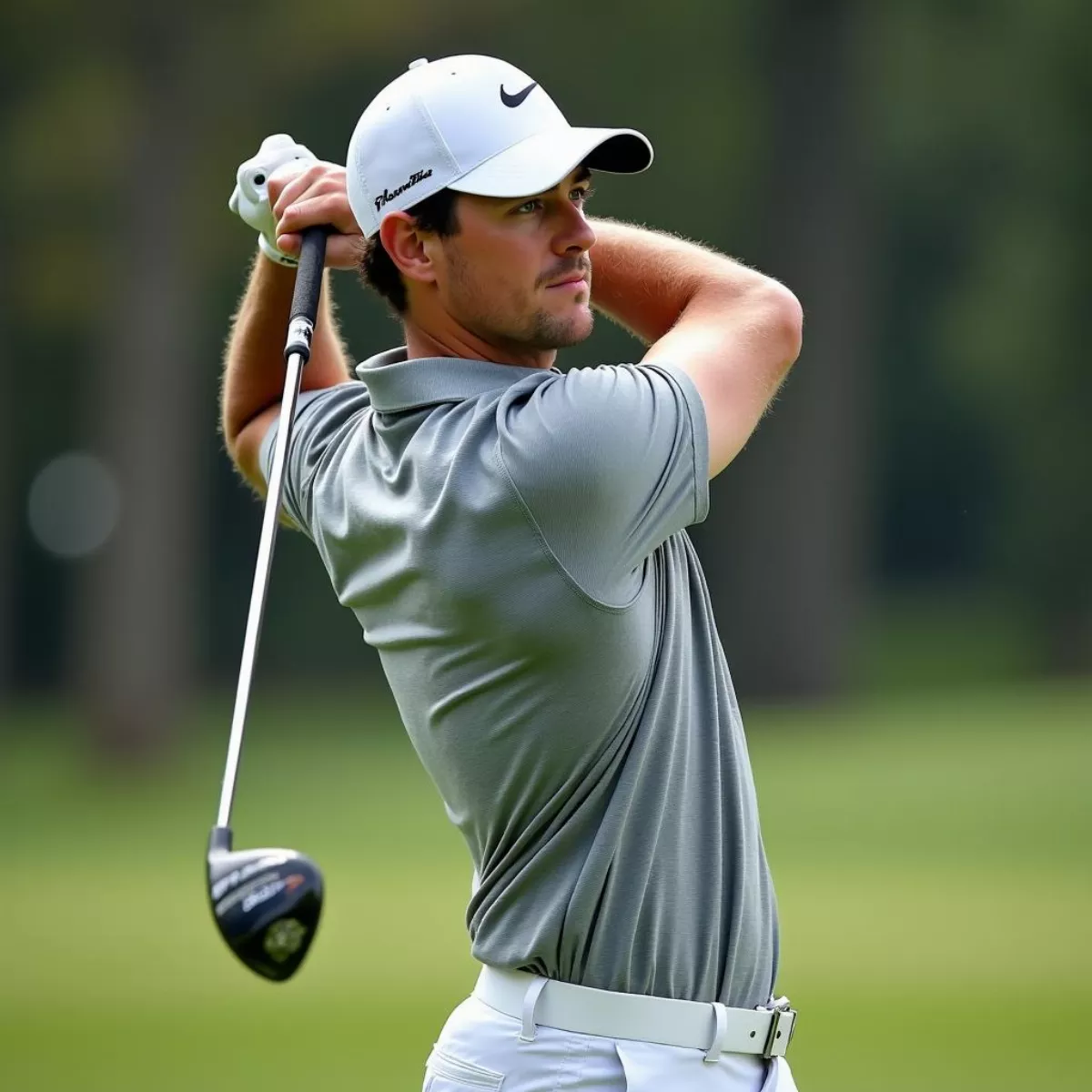 Rory McIlroy swinging his driver