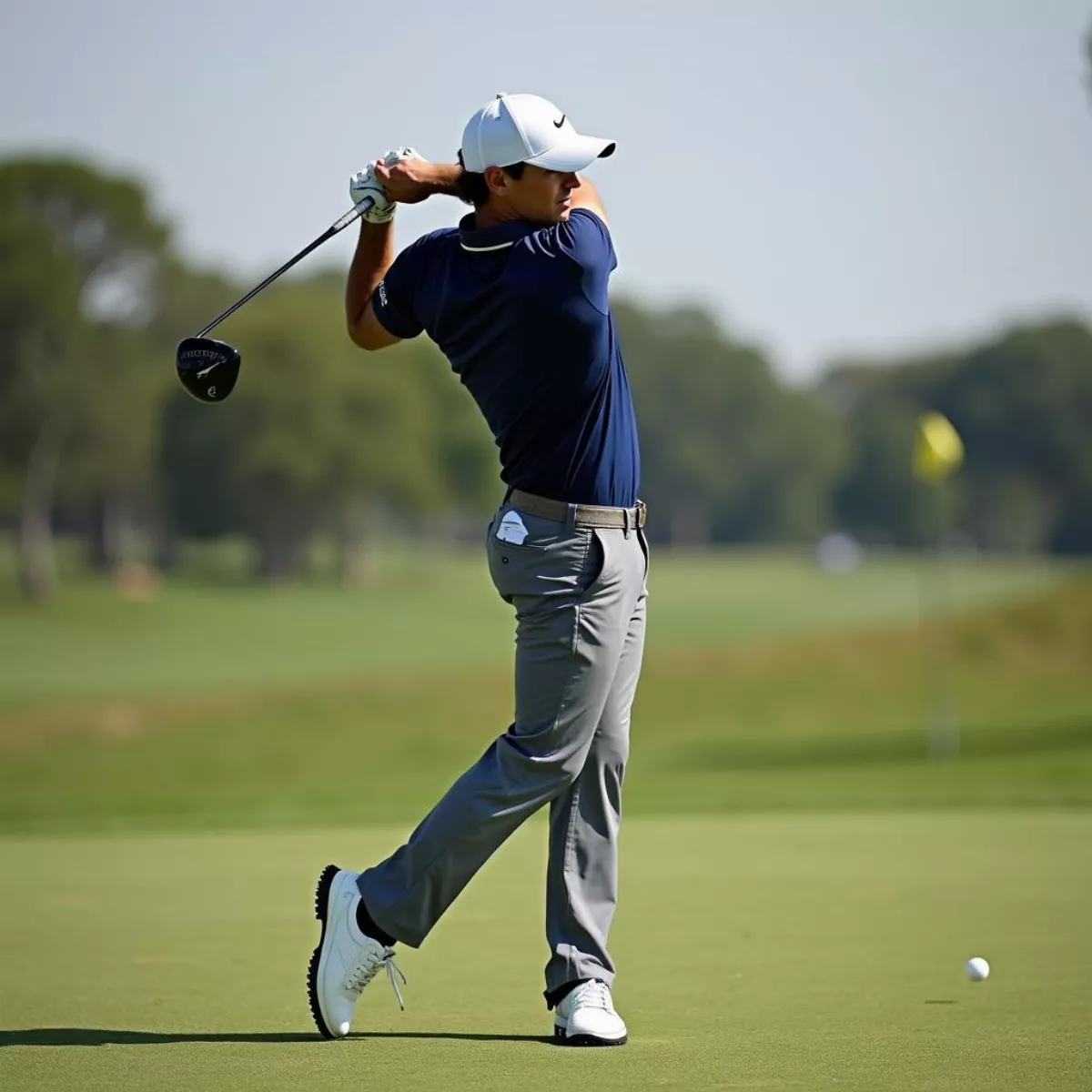 Rory Mcilroy Swinging A Golf Club