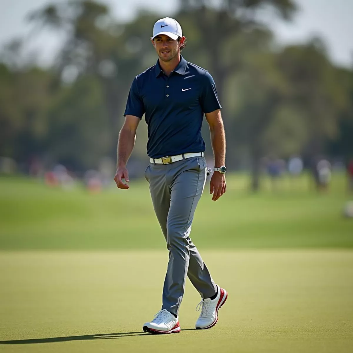 Rory Mcilroy Walking On A Golf Course