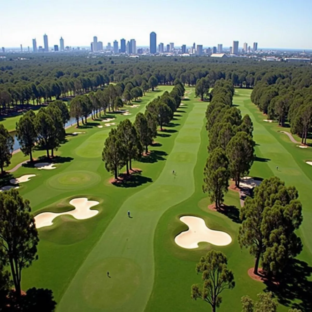 Royal Melbourne Golf Club Aerial View