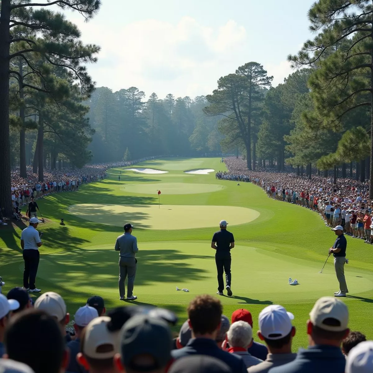 Golfers Participating In A Tournament