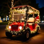 Santa Claus Golf Cart Decoration