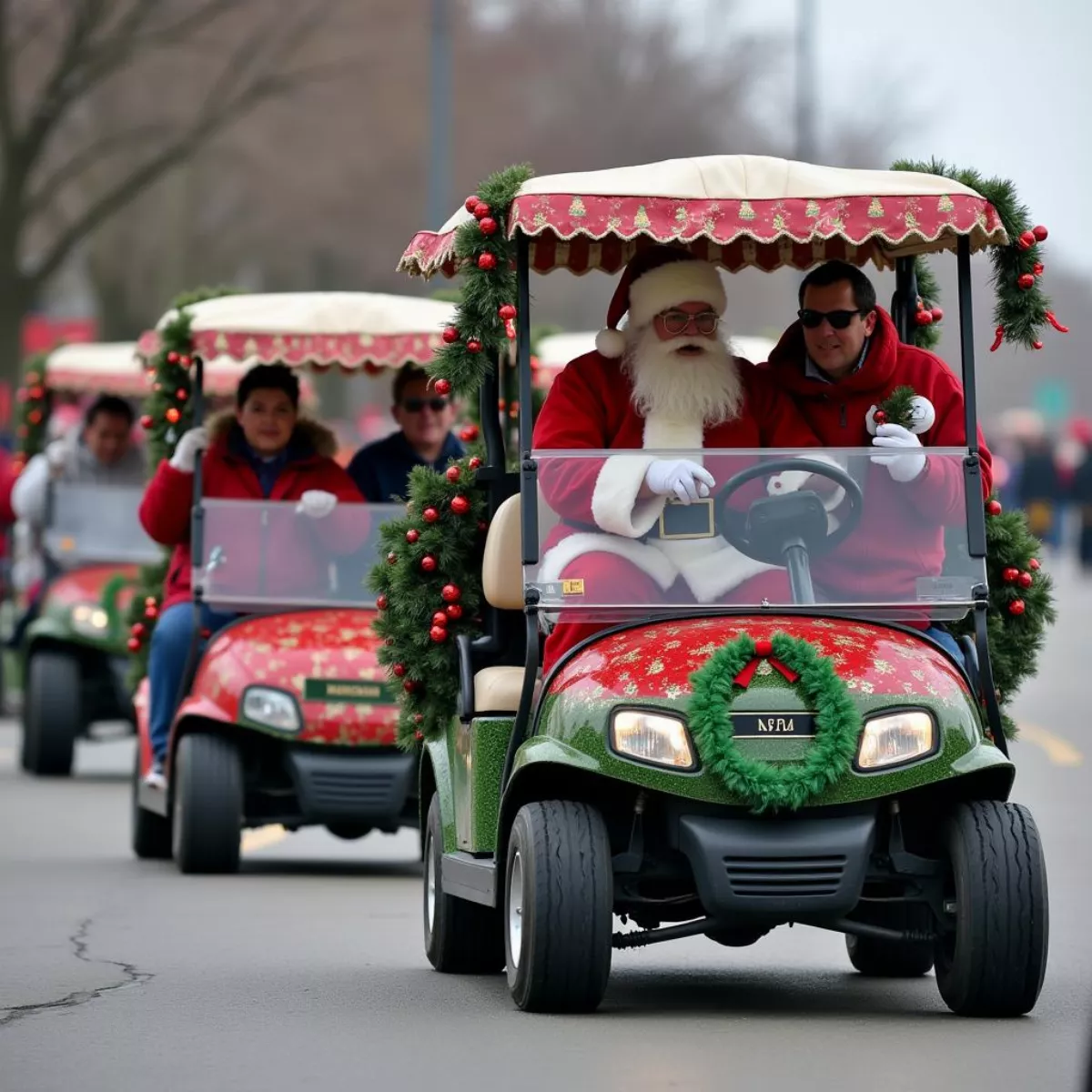 Christmas Golf Cart Parade